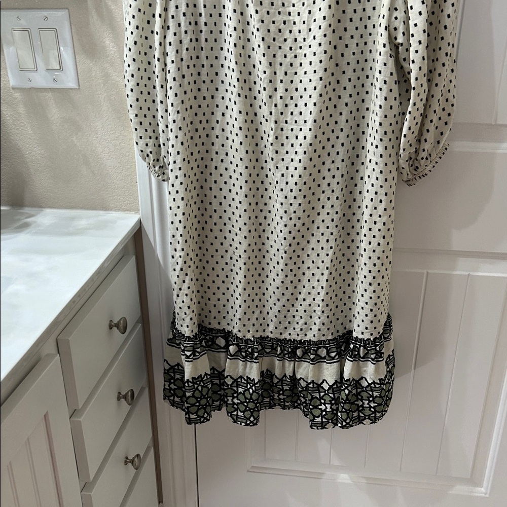 Knox Rose Black,Green, white polka dot dress. Super cute - Picture 2 of 6